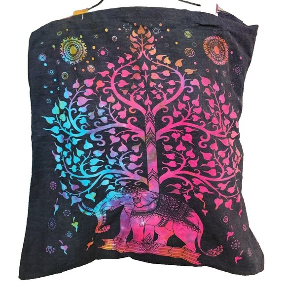 Hippie Boho Cloth Cross Body Bag Purse New Age Batik - Picture 2 of 6